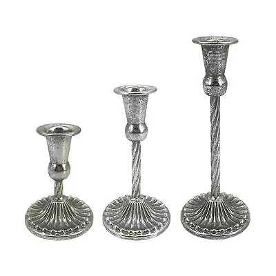 Metal Candle Holder Iron Candlestick Retro Decorative Candle Stick Holder For • £11.70