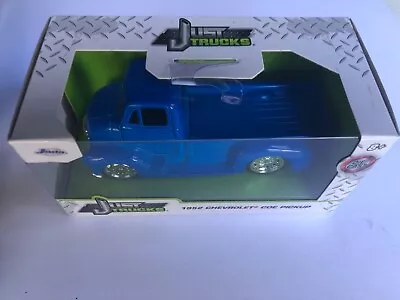 Jada JUST TRUCKS- *1952 CHEVROLET COE PICKUP* BRIGHT BLUE DIE-CAST NEW! 8+ NICE • $18.95