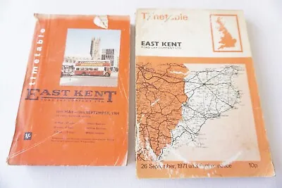 1964 & 1971 East Kent Road Car Company Bus Timetable X2 • £24.99