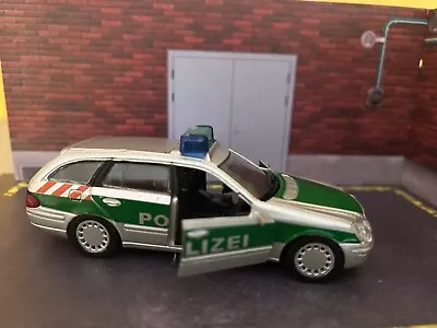 Mercedes-Benz E-Klasse Police Germany Car Model Toy Diecast Amercom 1:43 • £9.98