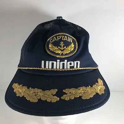 Vintage Uniden Captain Snapback Made In Usa Trucker Leaf Cap • $12.85