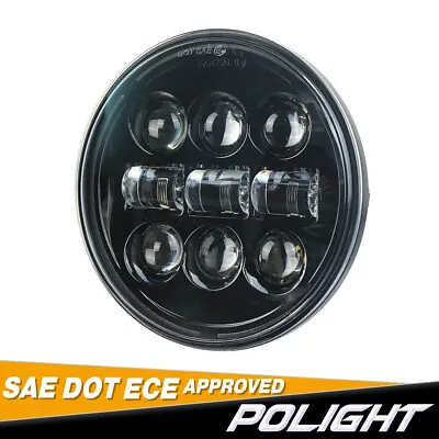 DOT 5-3/4  5.75 Inch Projector LED Headlight Hi/Low Beam DRL For Motorcycle Lamp • $32.99