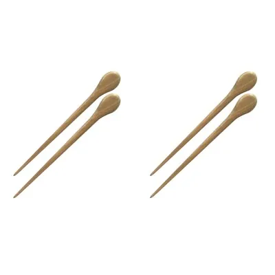  4 PCS Bamboo Miss Japanese Hair Accessories Wood Hairpin Chopsticks • £15.28