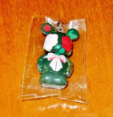Disney Vinylmation 1.5  Toy Figure Zipper Pull Keychain Green Floral Rose Mouse • $19.99