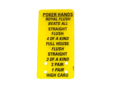 Maverick Pinball Plastic Poker Hand • $8.99