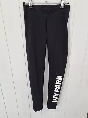 $15 • Buy Ivy Park Black Tights. Size XS. Full Length With Large Logo.