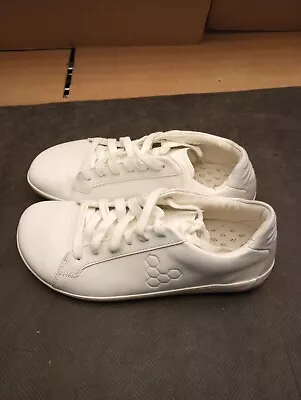 Vivobarefoot Geo Court White 200152-01 Leather Sneakers Shoes Sz EU37 US7 WOMENS • $69.99