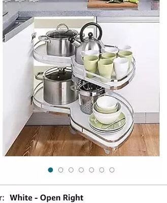 Right Handed Kitchen Magic Corner Unit Carousel Storage Unit Pull Out Shelf Tray • £80