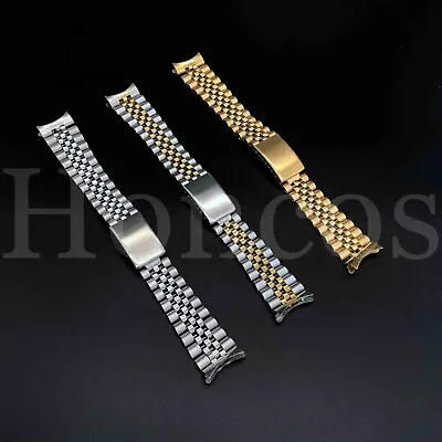 $13.99 • Buy 20mm Oyster Stainless Steel Watch Bracelet Band Date Fits For Rolex Jubilee