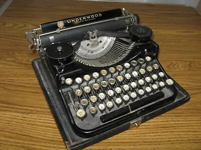 Rmk99 Vtg 1920s Underwood Standard Four Bank Keyboard Portable Typewriter  St135 • $119.95