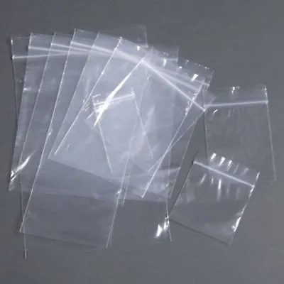 Grip Seal Bags Poly Plastic Plain Strong Clear Large Variety Of Sizes • £1.95