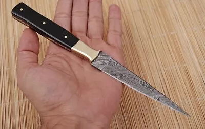 $26.95 • Buy Double-Edged V42 Military Damascus Steel Dagger Boot Knife Survival Camping X70