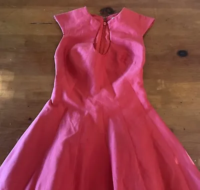 Vintage Halston Heritage Red Special Occasion Bubble Mini Dress Sz 2 • $50