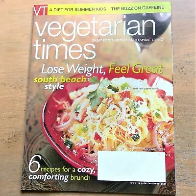 Vegetarian Times Magazine January 2004 Scandinavian Brunch Chef Todd English • $4