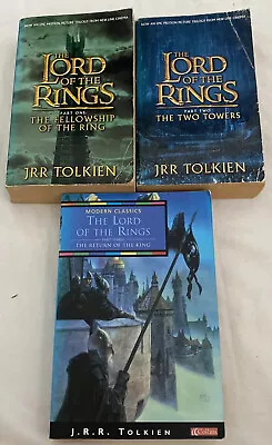 The Lord Of The Rings Book Bundle Fantasy Paperback JRR Tolkien X 3 D7 • £5.47