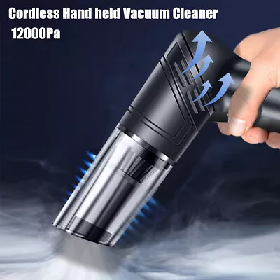 12000Pa Car Vacuum Cleaner Portable Wet & Dry Handheld Strong Suction Car Vacuum • $21.99