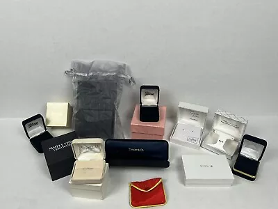 Lot Of Quality Empty Jewelry Boxes 1 Bag Tiffany Zales Macy's Vera Wang • $26