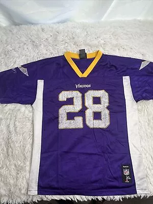 Minnesota Vikings NFL Football Jersey Adrian Peterson Youth XL 18-20 NWOT Reebok • $4.99