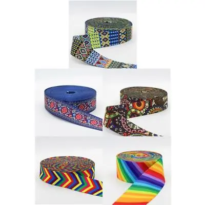 Shiny Printed Webbing 38mm~Ideal For Bag Making~Premium Quality~Eye-Catching • £3.99