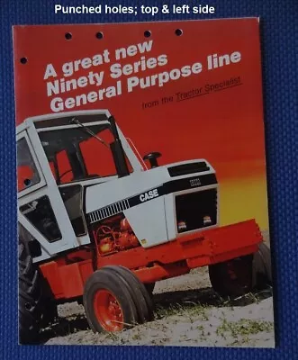 J I CASE 90 Series Farm Tractor Sales Brochure - 1980 Or '81 • $20