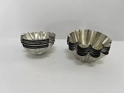 Lot Of 12 Vintage Heavyweight Metal Tartlet/Jello/Candy Molds Flower Seashell • $15