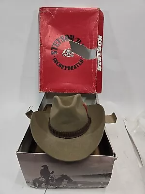 Vintage Stetson Stampede Palomino Beaver Cowboy Hat 3xB Banded Size 7 In Box • $118.90