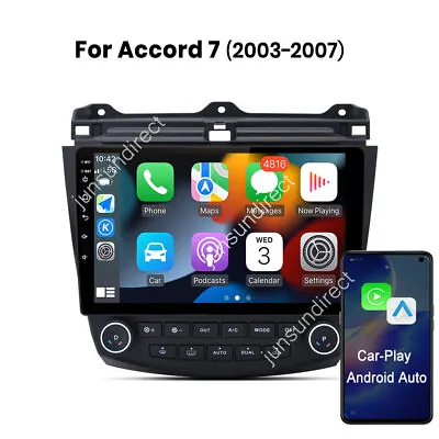 Carplay For Honda Accord 2003-2007 10  Android 12 Stereo Car Radio GPS Head Unit • $125.99