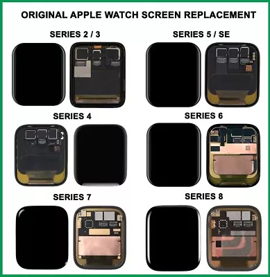 Original Apple Watch OLED LCD Touch Screen Replacement Series 1 2 3 4 5 SE 6 7 8 • $85.98