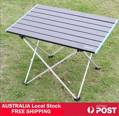 Outdoor Camping Table Folding Portable Aluminium BBQ Desk Picnic Tables Small AU • $29.99