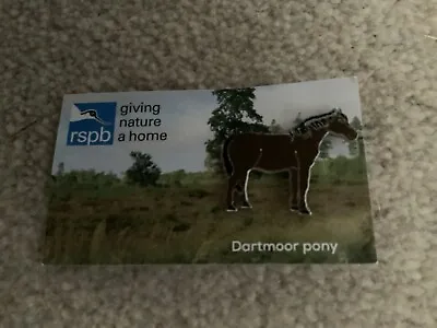 RSPB PIN BADGE Dartmoor Pony • £3