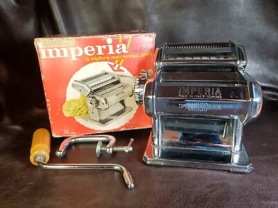 Vintage IMPERIA Pasta Maker Mod. S.104 Made In Italy W/Original Box EUC • $24.34