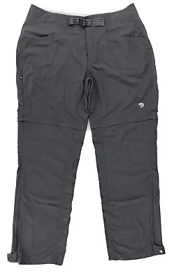 $29.99 • Buy Mountain Hardwear Convertible Pants Womens Size 12 Hiking Climbing Gray Outdoors