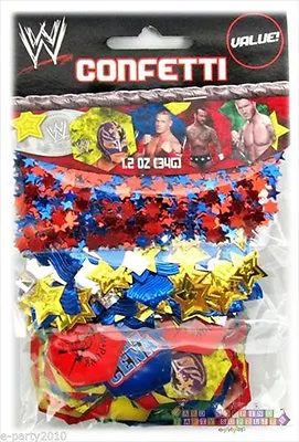 £4.41 • Buy WWE WRESTLING CONFETTI VALUE PACK (3 Types) ~ Birthday Party Supplies Decoration
