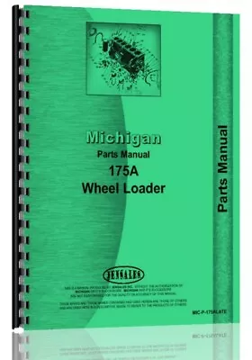 Parts Manual Michigan 175A Wheel Loader SN# 19128D19177D & 2HB50 & Up • $51.99