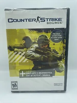 Counter Strike Source PC-CD Rom Double DVD Case BRAND NEW SEALED! SUPER RARE PC • $299.99