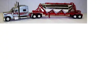 Laidlaw Peterbilt 389 W Pneumatic Tank Trailer TNS 400718 Trucks Stuff 1/87 • $24.69