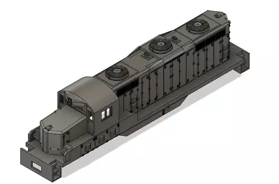 N Scale EMD GP9 Ph3 Angled Chop Nose With DB Locomotive Shell • $25