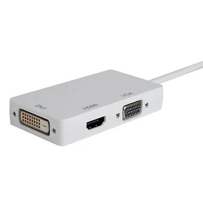 Mini 3 In1 DP Display Port To DVI VGA HDMI Adapter For MacBook Air Pro IMac MS • $16.95