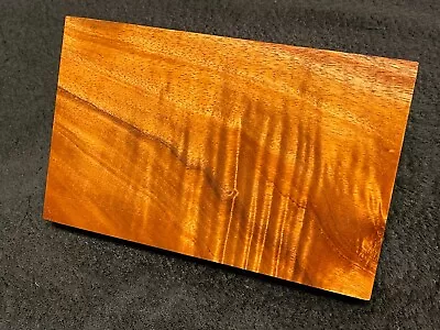 MASTER GRADE Hawaiian Curly Koa Billet Wood:  8.5  X 5.25+  X 1  • $90