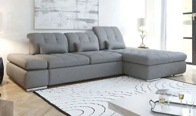 Alpine High Performance Stain Resistant Fabric Sectional Sofa In Gray • $5745.41