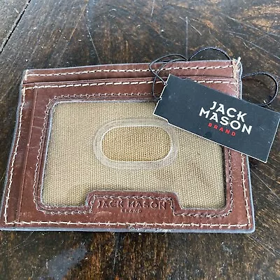 NEW Jack Mason Baylor University￼ Leather Tailgate ID Window Card Case • $15