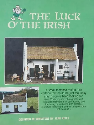 Dollhouse Miniature Book Luck Of The Irish DIY House Plans N225A Dollys Gallery • $9.99