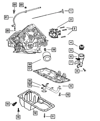 Genuine Mopar Oil Fill Housing Gasket 53020889AC • $31.68