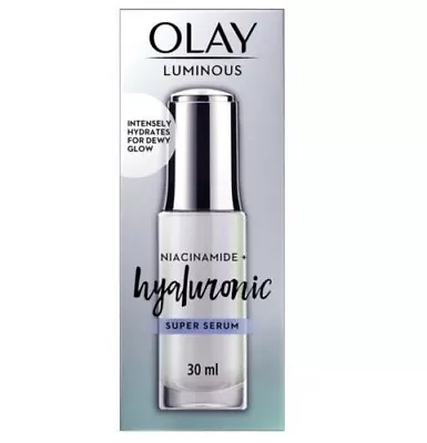 $28.95 • Buy Olay Luminous Hyaluronic + Niacinamide Super Serum 30ml FREE POSTAGE