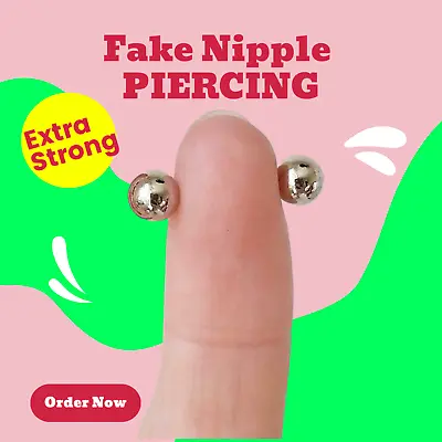 £4.80 • Buy New Fake Nipple Piercing Nipple Bar Fake Piercing Nipple Jewellery *UK Post*