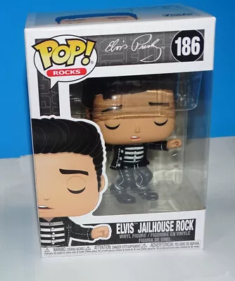 Funko POP! Rocks Jailhouse Rock Elvis Presley   #186 +P/Prot • $43