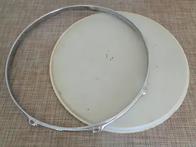 1970s VINTAGE TAMA IMPERIALSTAR 16 FLOOR TOM DRUM RIM-HOOP JAPAN+ TAMA DRUM HEAD • $19.99