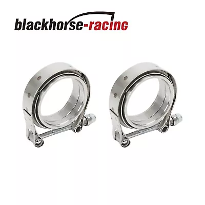 $27.59 • Buy 2 X Universal 3  Inch Stainless Steel V-Band Turbo Pipe Exhaust Clamp Vband