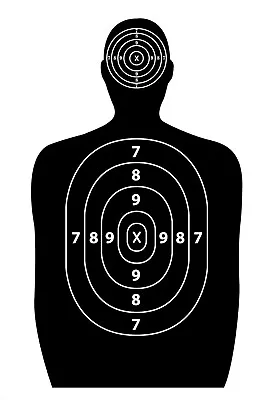 Discovergreen 50 Pack 17x25-inch Paper Silhouette Shooting Targets For Firearm • $18.17