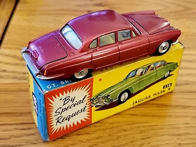 Corgi Toys 238 Jaguar Mark X Boxed Original Rare 1960’s Cerise Pink Vintage • £69